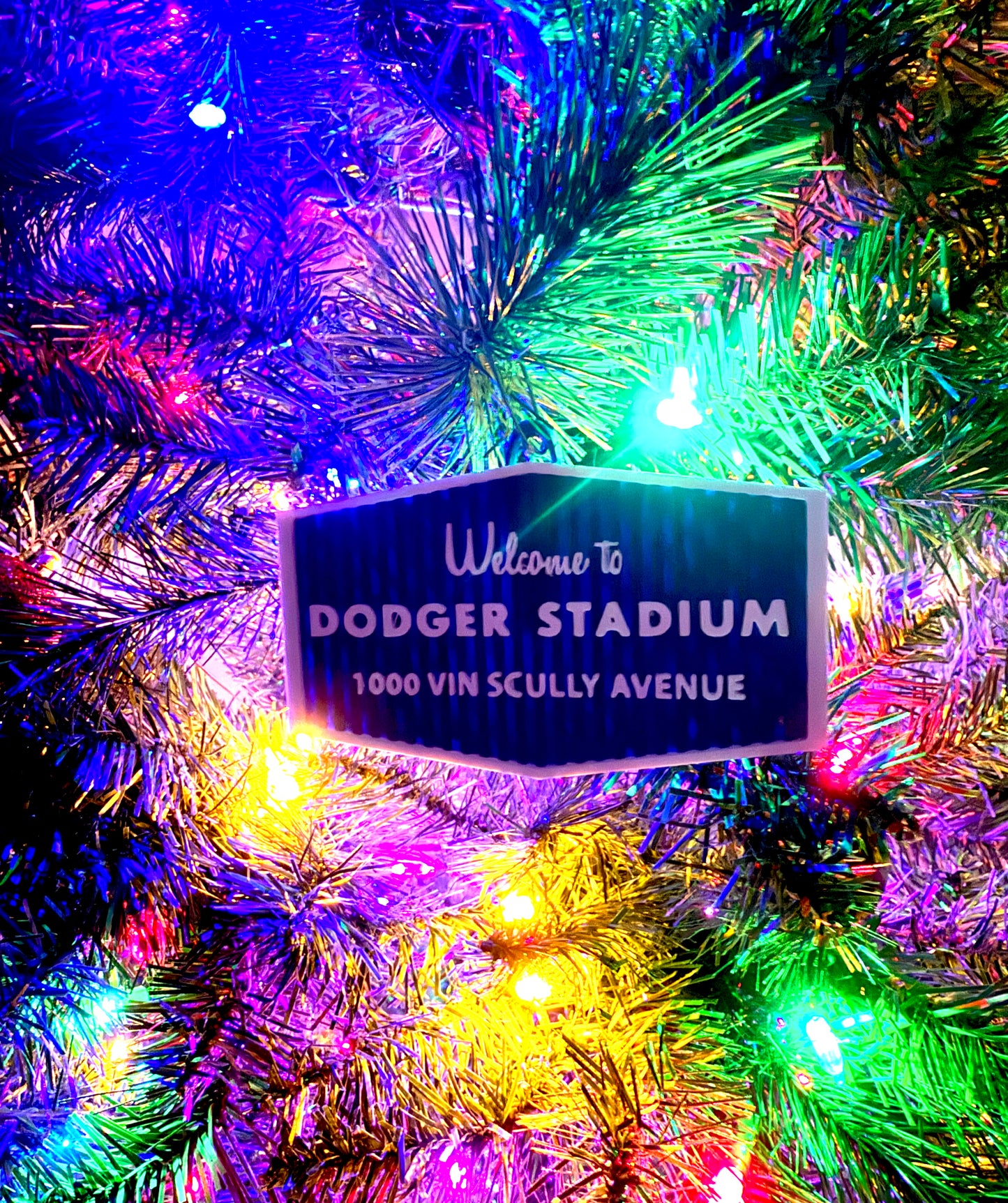 Dodger Stadium Sign Ornament STL File